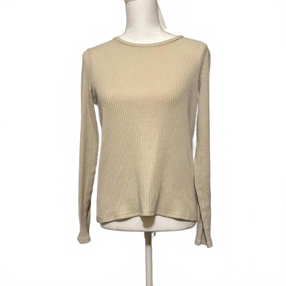 American Eagle Soft Ribbed Long Sleeve Top